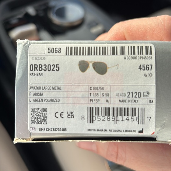 Ray-ban 58mm aviators polarized - Picture 2 of 5